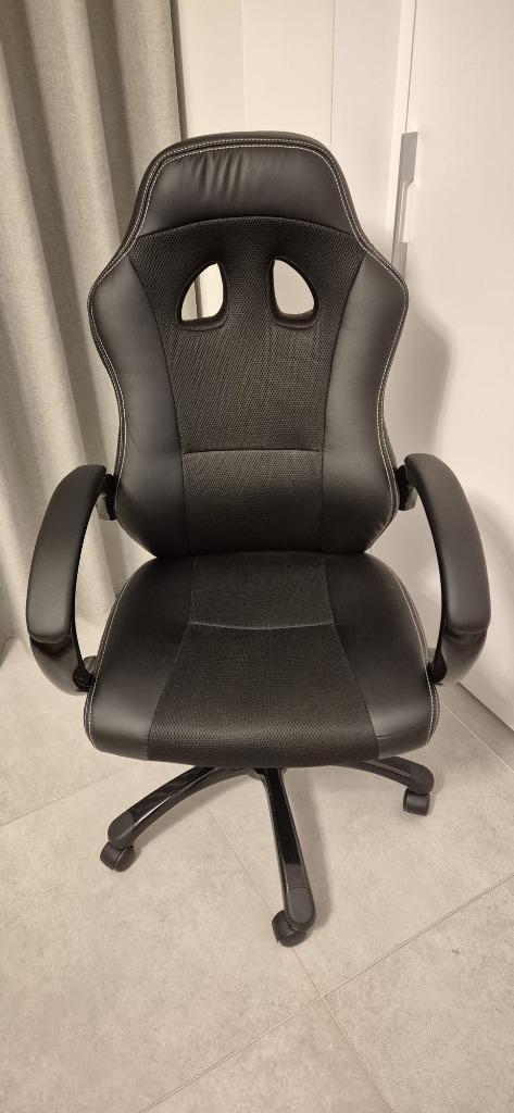 Bureaustoel, Huis en Inrichting, Bureaustoelen, Zo goed als nieuw, Bureaustoel, Zwart, Ergonomisch, Gaming bureaustoel, Ophalen