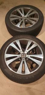 4 Volkswagen 17 p. velgen + 2 Michelin banden 235 / 45 R 17, Auto-onderdelen, Banden en Velgen, Band(en), Ophalen