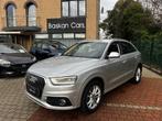 Audi Q3 1.4TFSI/M2014/S LINE/91000KM/NACI/AIRCO/12M GARANTIE, Auto's, Audi, Stof, USB, Zilver of Grijs, Q3