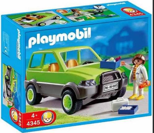 Playmobil Dierenarts met terreinwagen - 4345, Kinderen en Baby's, Speelgoed | Playmobil, Zo goed als nieuw, Complete set, Ophalen