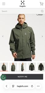 Haglöfs Tjärn Jacket Regenjas nieuw (men L/women XL), Ophalen of Verzenden, Nieuw, Maat 52/54 (L), Groen