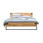 Bed, Huis en Inrichting, Bruin, 140 cm, Zo goed als nieuw, Hout