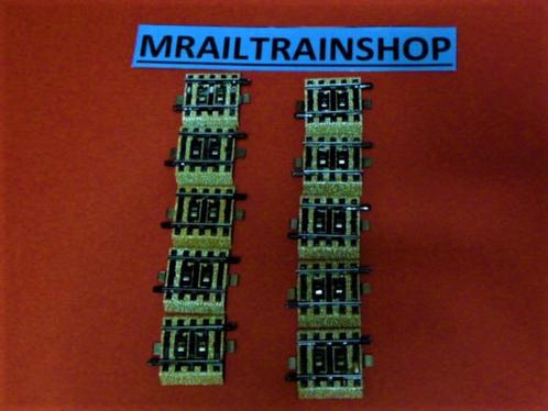 5109 MÄRKLIN HO - 10x RECHTE RAILS/VOIES DROITS 3,35 cm, Hobby en Vrije tijd, Modeltreinen | H0, Gebruikt, Rails, Wisselstroom