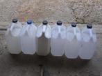 Bidons en plastique de 5 litres (6 unités) à donner et à enl, Jardin & Terrasse, Barils de pluie, Enlèvement, Utilisé