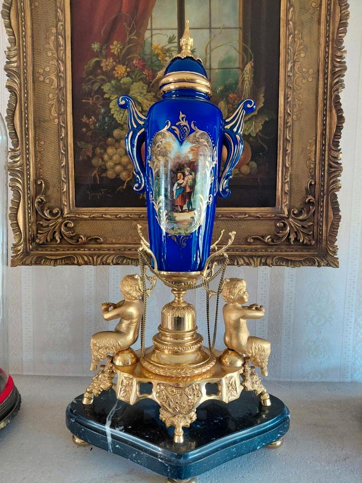 Vaas met verguld brons, Antiquités & Art, Antiquités | Bronze & Cuivre, Enlèvement