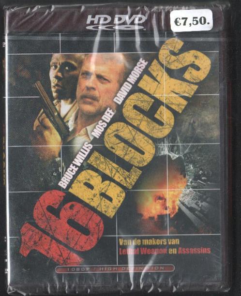 16 Blocks. HD-DVD. IN PLASTIEK. OP VOORRAAD., Cd's en Dvd's, Blu-ray, Nieuw in verpakking, Thrillers en Misdaad, Ophalen of Verzenden