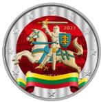 2 euro Litouwen koersmunt gekleurd, 2 euro, Ophalen of Verzenden