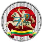 2 euro Litouwen koersmunt gekleurd, Postzegels en Munten, Ophalen of Verzenden, 2 euro