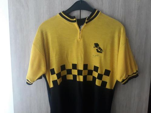 Maillot Peugeot Vintage en laine. Made in Belgium., Fietsen en Brommers, Fietsaccessoires | Fietskleding, Gebruikt, Bovenkleding