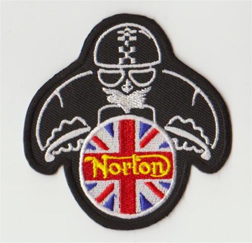 Norton Cafe Racer stoffen opstrijk patch embleem #1, Motoren, Accessoires | Overige, Nieuw, Verzenden