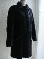 Manteau court Fourrure noir "Astrakan".Taille 40 Vintage., Gedragen, Ophalen of Verzenden, Zwart