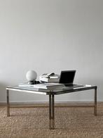 Vintage 1970s chroom salontafel, Huis en Inrichting, Tafels | Salontafels, Ophalen, Vierkant
