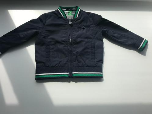 Blauwe jas maat 74, Kinderen en Baby's, Babykleding | Maat 74, Zo goed als nieuw, Jongetje, Jasje, Ophalen of Verzenden