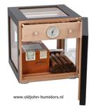 H182B ADORINI HUMIDOR KABINET CUBE DELUXE ZWART 100 SIGAREN, Verzamelen, Verzenden, Nieuw, Tabaksdoos of Verpakking