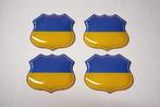 3D Oekraine gel vlag stickers UV-bestendig Ukraine, Envoi, Neuf, Autres types