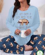 Nieuwe dames pyjama grote maat, Vêtements | Femmes, Homewear, Enlèvement ou Envoi, Neuf, Taille 46/48 (XL) ou plus grande, Bleu