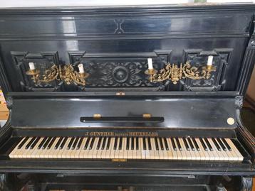 piano droit Gunther, Musique & Instruments, Enlèvement, Utilisé, Piano