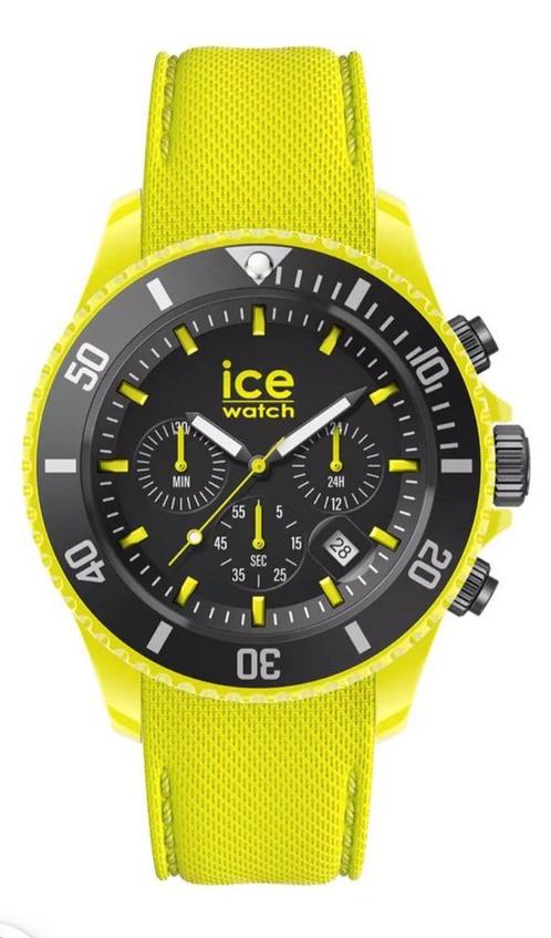 Ice Watch Chrono Large Neon Yellow, Bijoux, Sacs & Beauté, Montres | Hommes, Comme neuf, Enlèvement ou Envoi