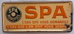 Blikken reclame bord 1939 Spa Monopole water, Verzamelen, Ophalen of Verzenden, Gebruikt, Reclamebord