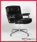 Vitra Eames Lobby Chair ES 108 Zwart Leder Nieuwstaat, Huis en Inrichting, Ophalen, Zo goed als nieuw, Zwart