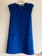 Blauwe polyester jurk 14 j - 156, Gedragen, Maat 34 (XS) of kleiner, Blauw, Okaïdi