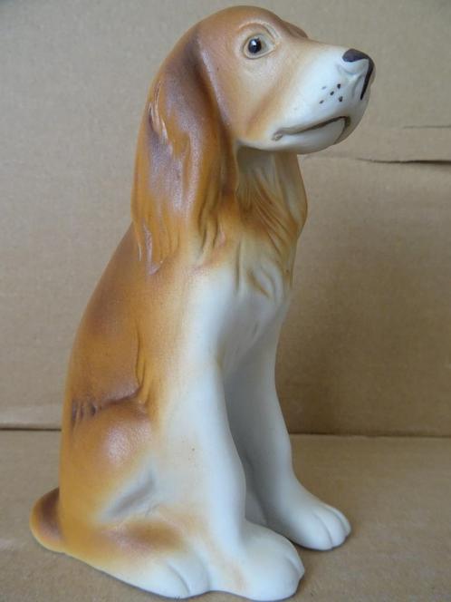 Curiosa beeldje hond Royal Dux porselein Cocker Spaniël 13cm, Verzamelen, Beelden en Beeldjes, Zo goed als nieuw, Dier, Ophalen of Verzenden