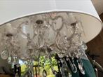 Lustre, abat-jour blanc, verrerie, Maison & Meubles, Lampes | Lustres, Enlèvement, Comme neuf