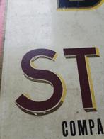 Publicité bass sur carton à restaurer, Comme neuf