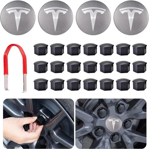 Tesla model Y/3/S center wiel caps kit, Auto diversen, Wieldoppen, Nieuw, Ophalen of Verzenden