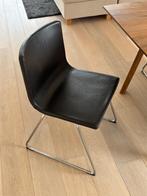 Lot van 2 IKEA BERNHARD stoelen bruin leder, Enlèvement ou Envoi, Brun, Cuir