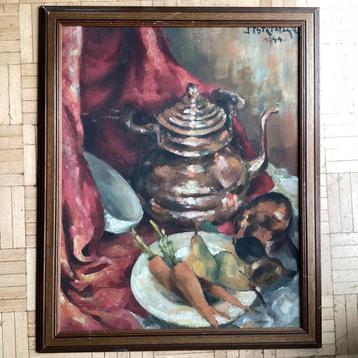 DESTREBECQUE - compositie, Antiek en Kunst, Kunst | Schilderijen | Modern