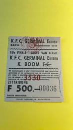 Ticket Germinal Ekeren KFC Boom 24/12/89 Beker van België, Verzenden