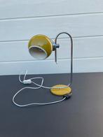 Bureaulamp chrome vintage retro bollamp seventies green, Ophalen of Verzenden