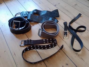 5 diverse riemen te koop beschikbaar voor biedingen
