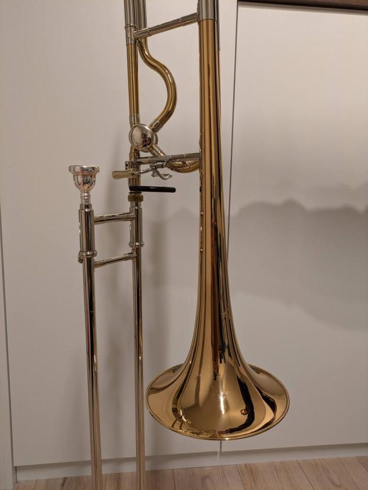 Thomann Trombone Probone 4M + Protec Koffer, Muziek en Instrumenten, Blaasinstrumenten | Trombones, Gebruikt, Met koffer, Ophalen