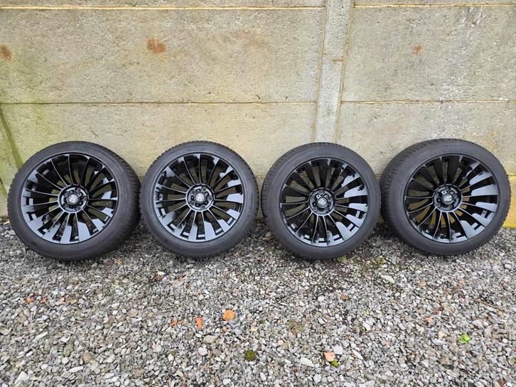 Set winterwielen Tesla, Auto-onderdelen, Banden en Velgen, Banden en Velgen, Winterbanden, 19 inch, 255 mm, Personenwagen, Gebruikt