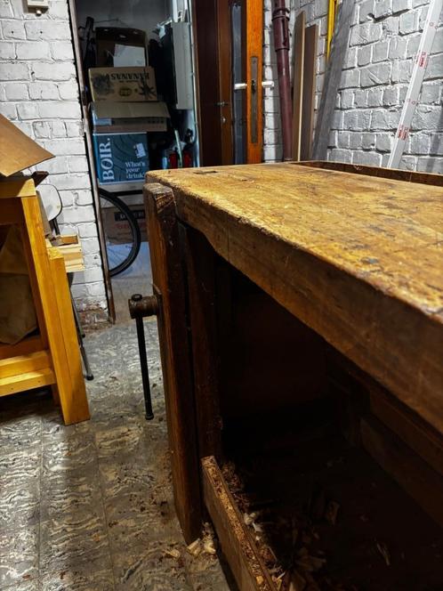 Houten werkbank, Antiek en Kunst, Antiek | Gereedschap en Instrumenten, Ophalen