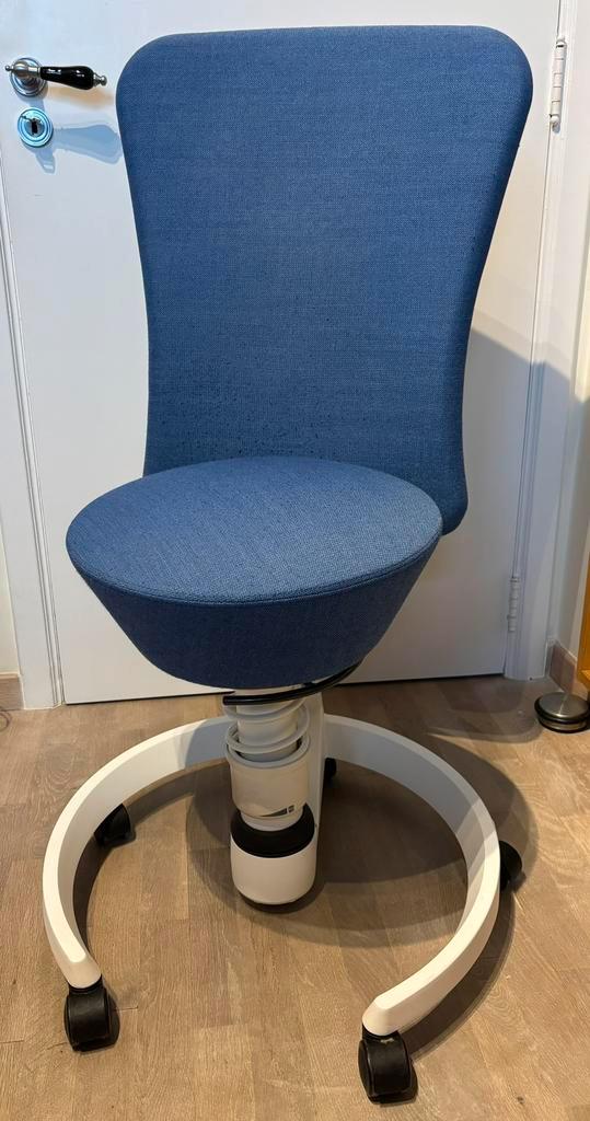 Aeris Swopper met rugleuning - ergonomische bureaustoel, Huis en Inrichting, Bureaustoelen, Gebruikt, Bureaustoel, Blauw, Ergonomisch