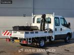 Iveco Daily 50C17 3,0L Automaat 170PK HIAB 017T-2 DC Open la, Auto's, Automaat, Euro 5, Stof, Gebruikt