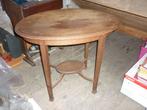 Antieke ovalen bijzettafel eik, Antiek en Kunst, Antiek | Meubels | Kasten, Ophalen
