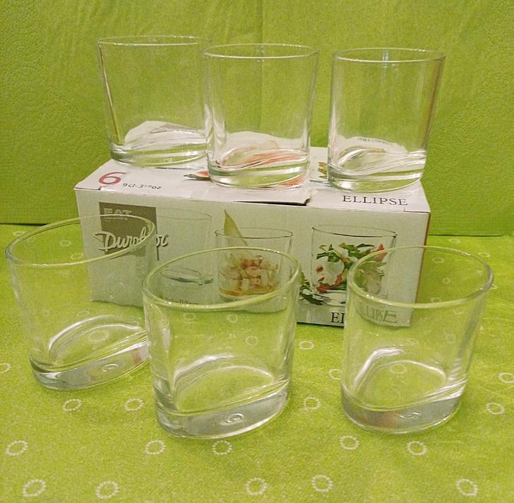 Durobor Ellipse: 6 ovalen amuseglas - 9 cl - NIEUW!!, Huis en Inrichting, Keuken | Servies, Nieuw, Glas of Glazen, Ophalen
