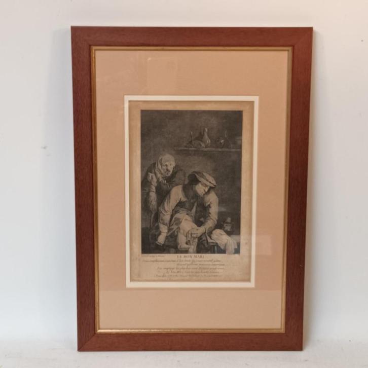 Jacques-Philippe Le Bas (1707–1783) - ets, Antiek en Kunst, Kunst | Etsen en Gravures, Ophalen of Verzenden