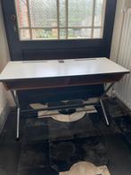 Vintage retro kinderbureau/ schoolbank + stoeltjes, Ophalen, Gebruikt, Bureau