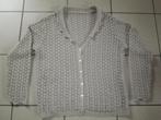 Trui gilet voor dames in ajourtricot - maat 46/48 - OPRUIM, Beige, Ophalen of Verzenden, Gedragen, Maat 46/48 (XL) of groter