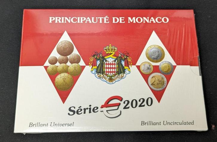 Zeldzame, historische Monaco coinset  2020 - Beperkte oplage, Postzegels en Munten, Munten | Europa | Euromunten, Setje, Overige waardes