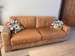 Vintage lederen 3-zit, Huis en Inrichting, Ophalen, Gebruikt, Driepersoons, Leer