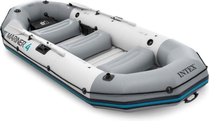 Opblaasboot met motor en batterijen, Watersport en Boten, Rubberboten, Zo goed als nieuw, Overige merken, Overige materialen, Minder dan 70 pk