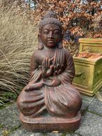 Zittende Boeddha in steen 55cm, Enlèvement, Utilisé