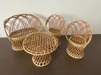 Vintage rotan lounge set, Verzamelen, Ophalen of Verzenden, Zo goed als nieuw