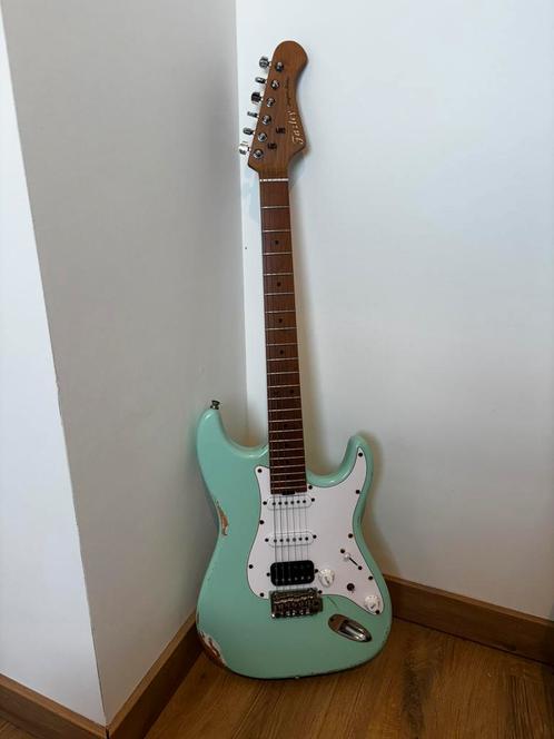 Fazely Project P2 Flashback S Surf Green met gigbag ltd ed., Muziek en Instrumenten, Snaarinstrumenten | Gitaren | Elektrisch